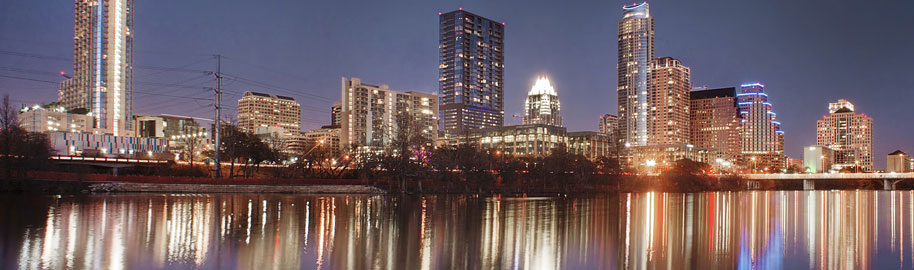 Austin Skyline and Lady Bird Lake by Katie Haugland, on Flickr